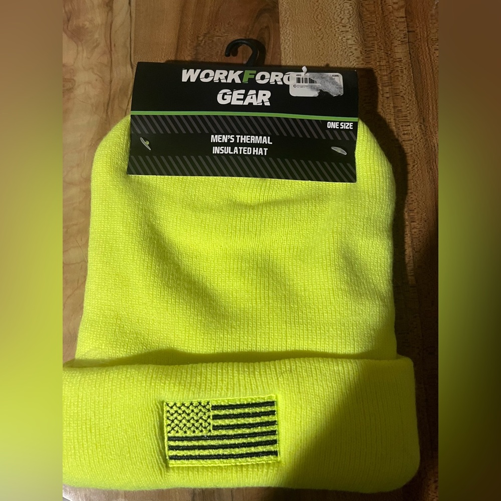 Men's Thermal Insulated Hat - Neon Yellow